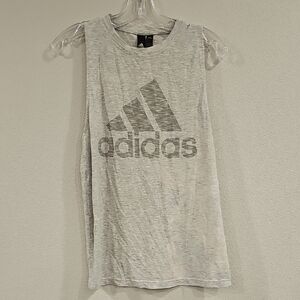 Adidas Light Gray Sleeveless Top